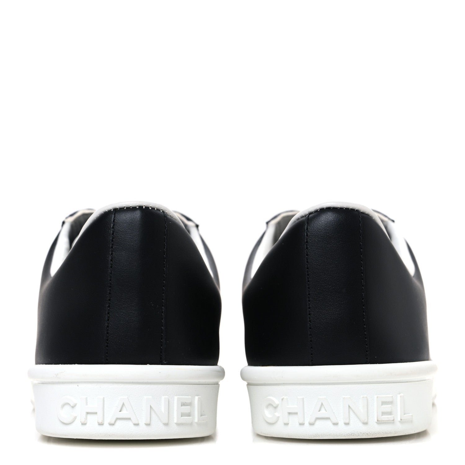Calfskin CC Womens Sneakers 40.5 Black