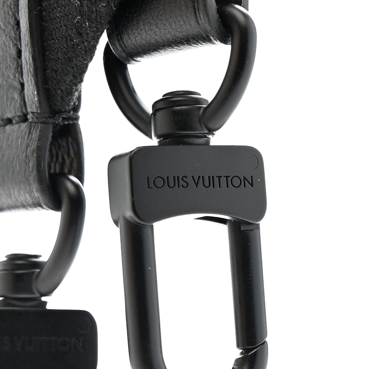 Jacquard Canvas Keepall Bandouliere Adjustable Shoulder Strap Black