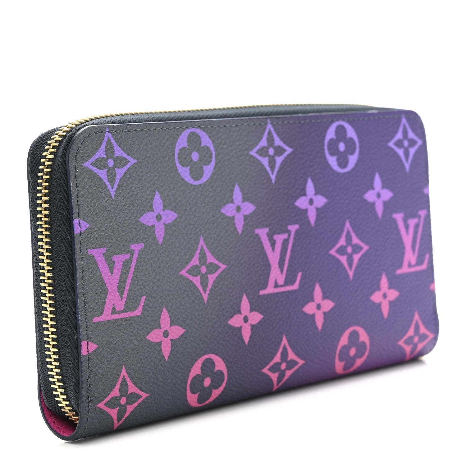 Monogram Giant Spring In The City Zippy Wallet Midnight Fuchsia