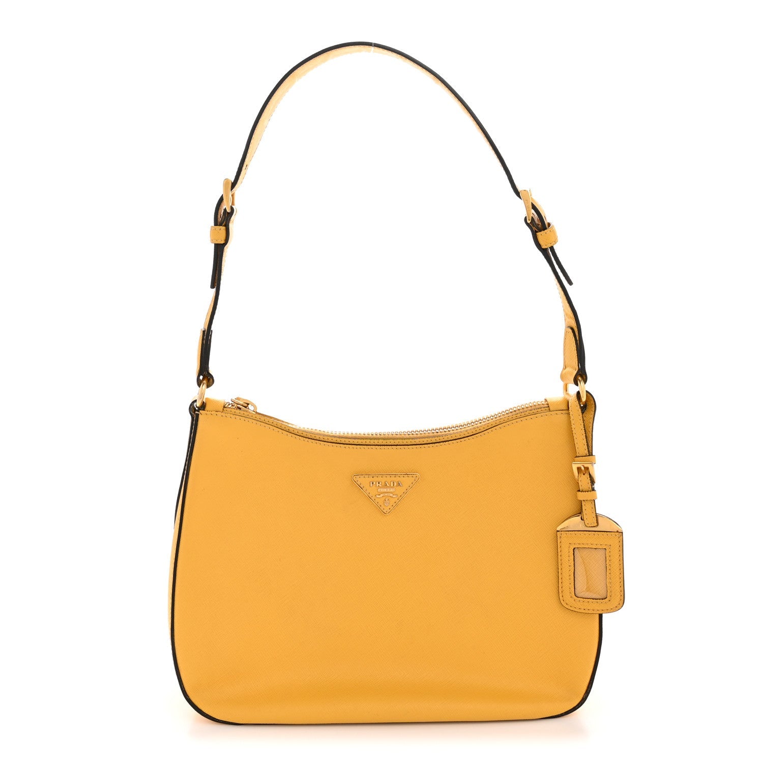 Saffiano Lux Shoulder Bag Soleil