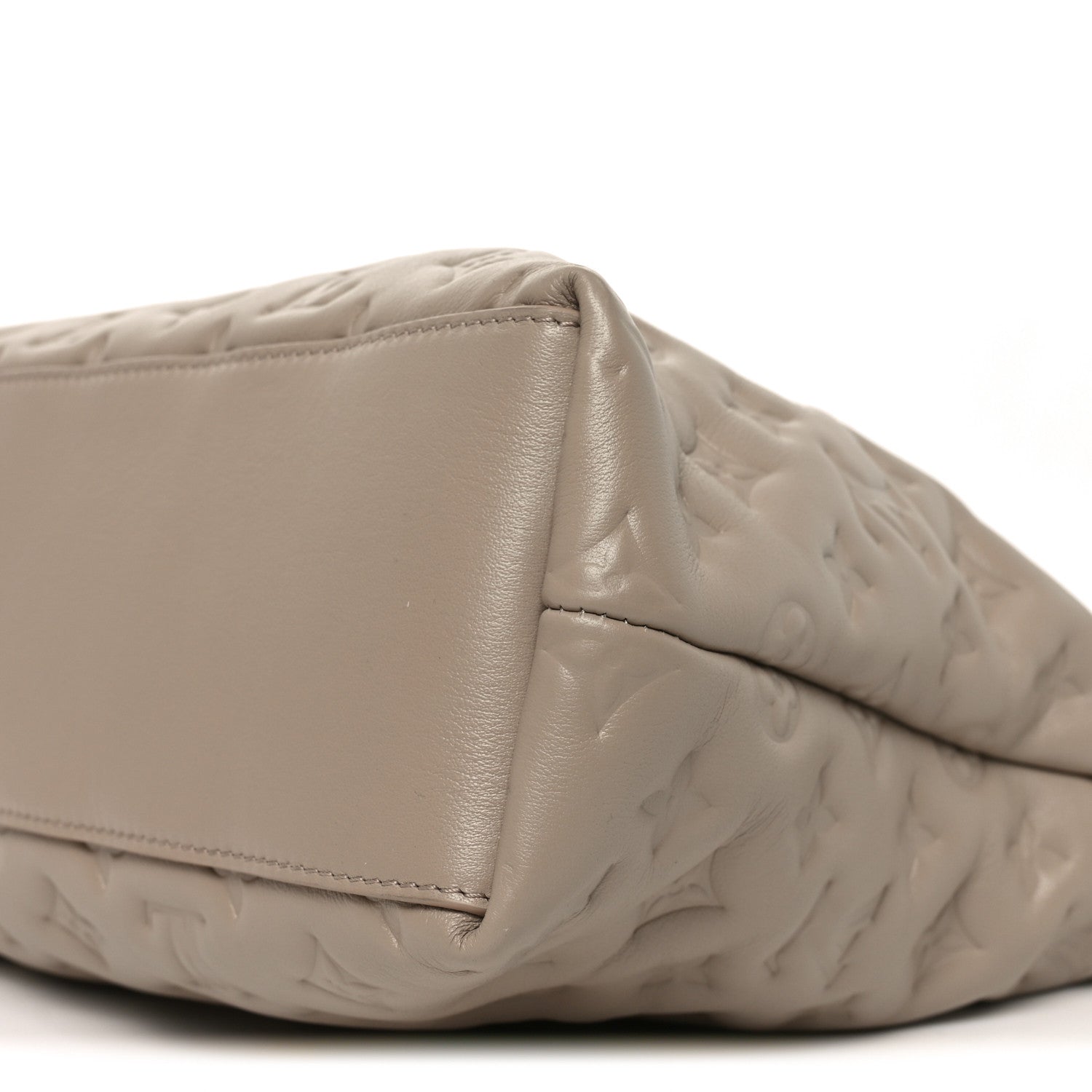 Lambskin Embossed Monogram Coussin Hobo MM Galet