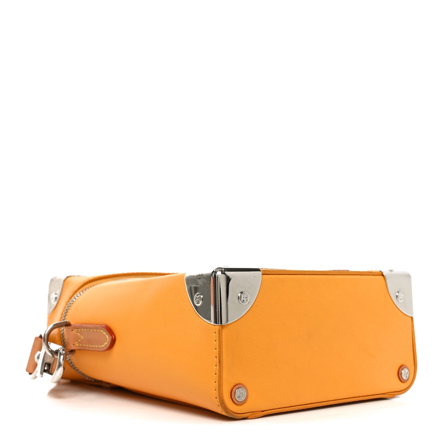 Calfskin N°7 Vertical Box Trunk Yellow