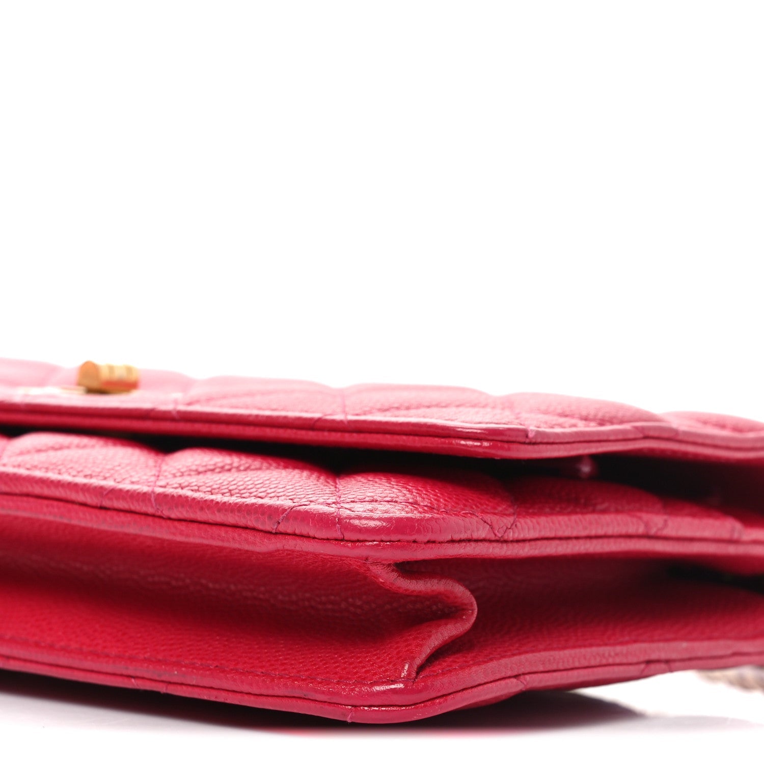 Caviar Quilted 2.55 Reissue Wallet On Chain WOC Dark Pink