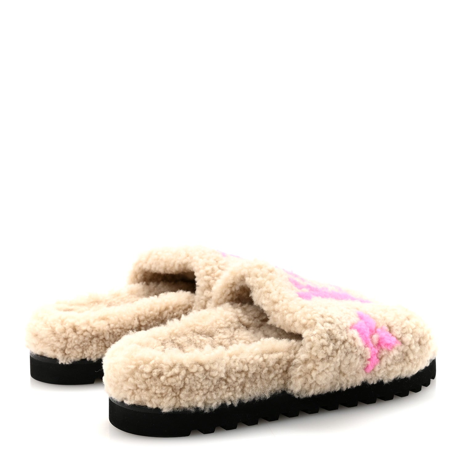 Shearling Paseo Flat Comfort Mule 36 Beige