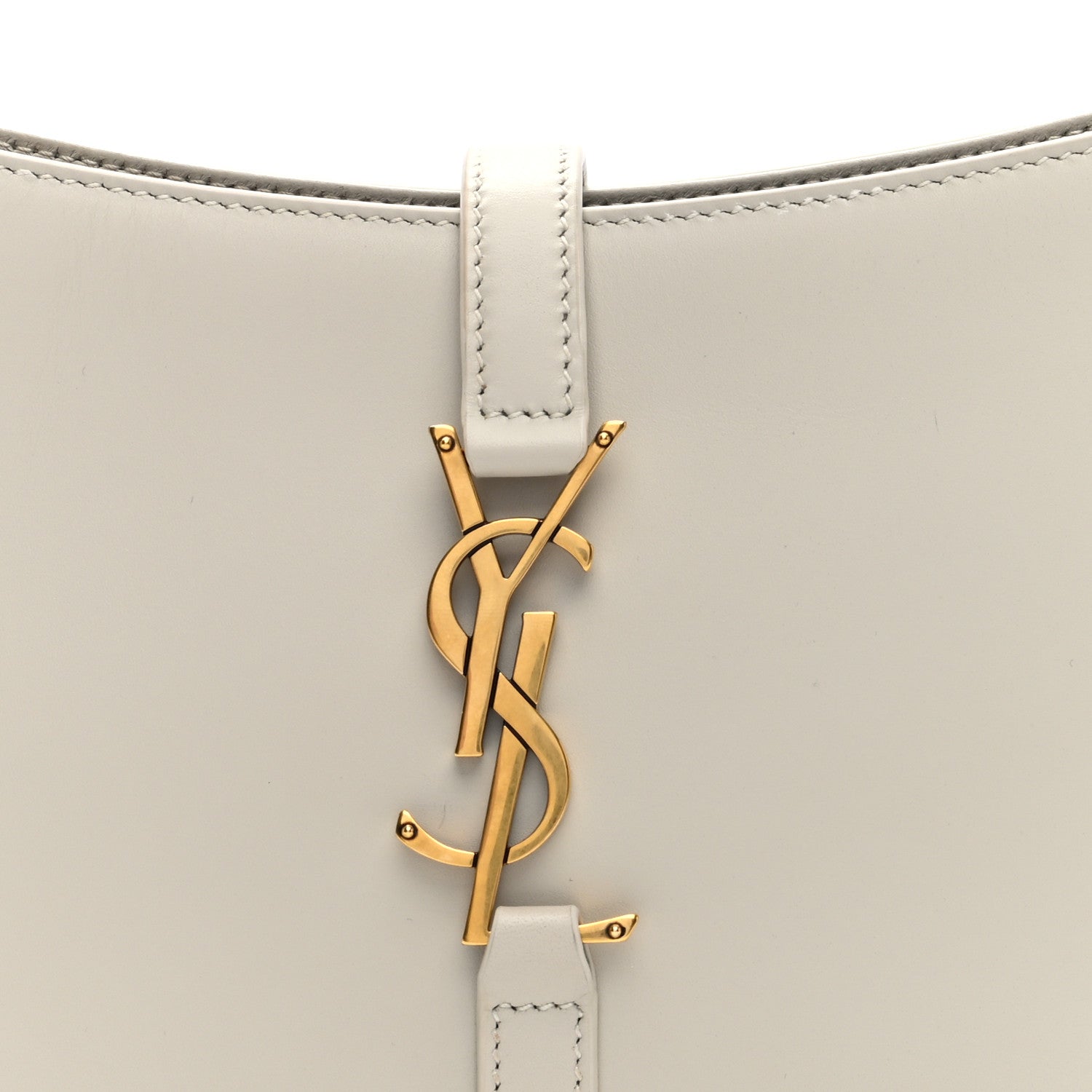 Smooth Calfskin Le 5 A 7 Hobo Blanc Vintage