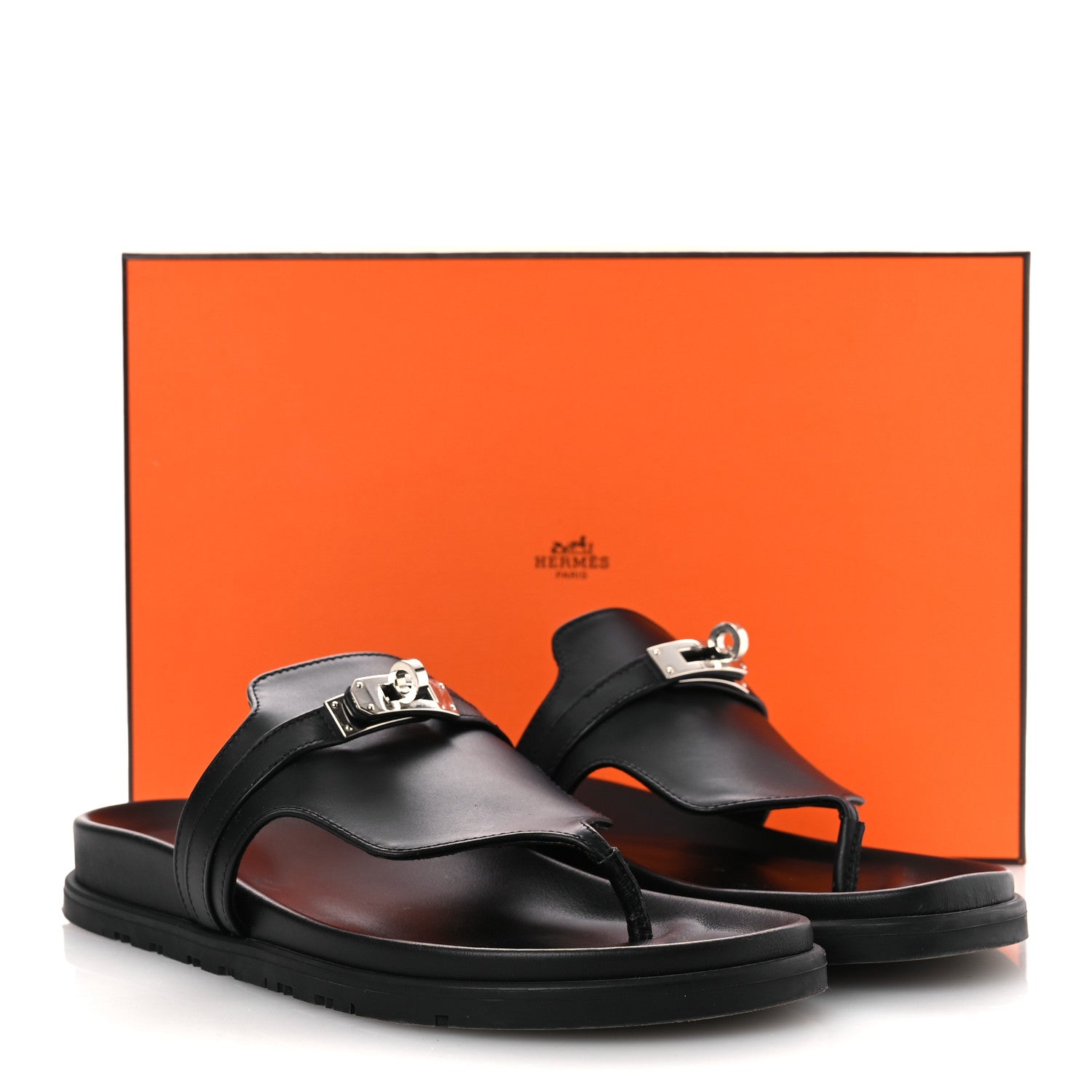 Calfskin Womens Empire Sandals 39 Black