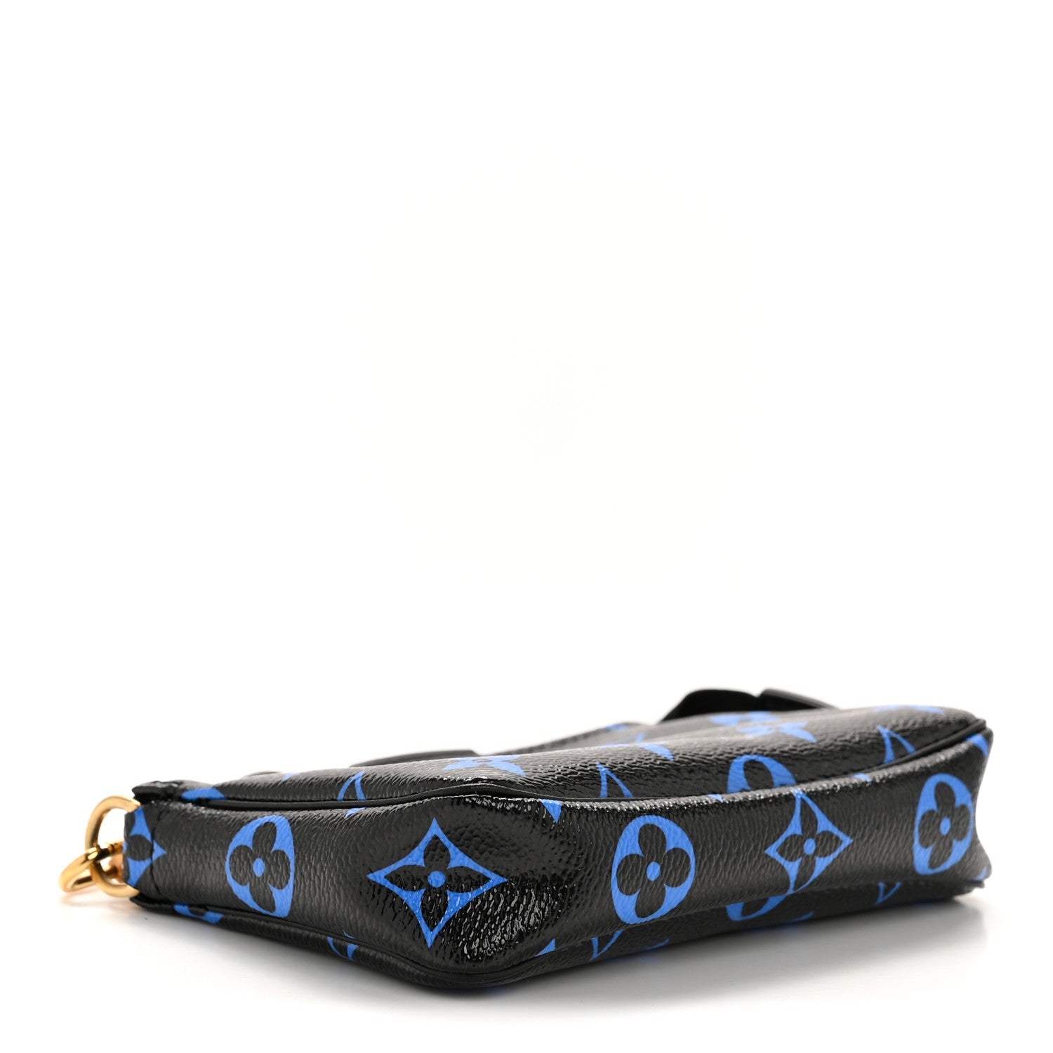 Colored Monogram Mini Pochette Accessories Blue Black
