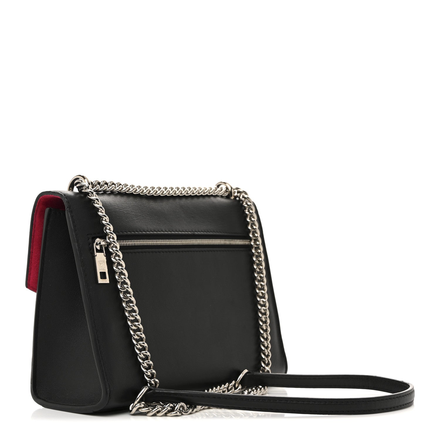 Soft Calfskin Pins My Lockme Chain Bag BB Black