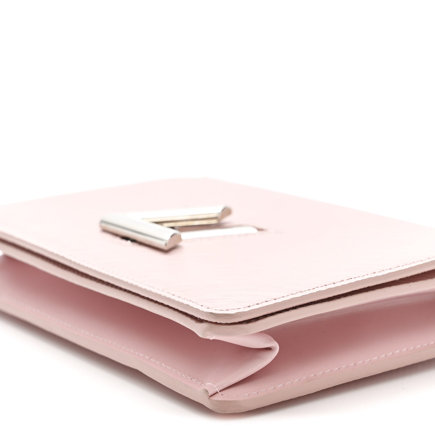 Epi Twist Belt Chain Wallet Rose Ballerine