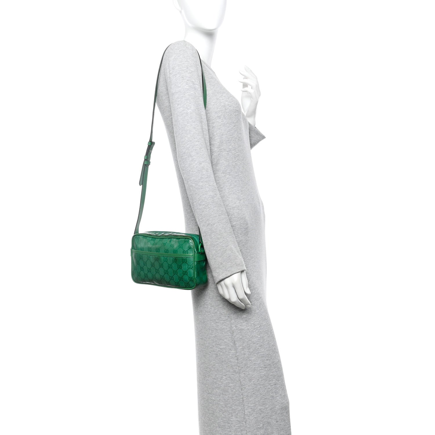 GG Crystal Monogram Mini Shoulder Bag New Shamrock