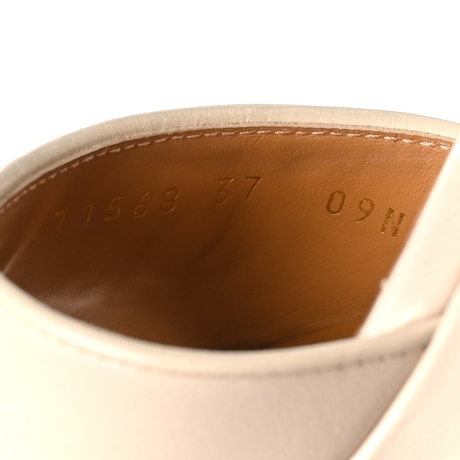 Quentin Granada Kid Horsebit 25/60mm Platform Sandals 37 Mystic White