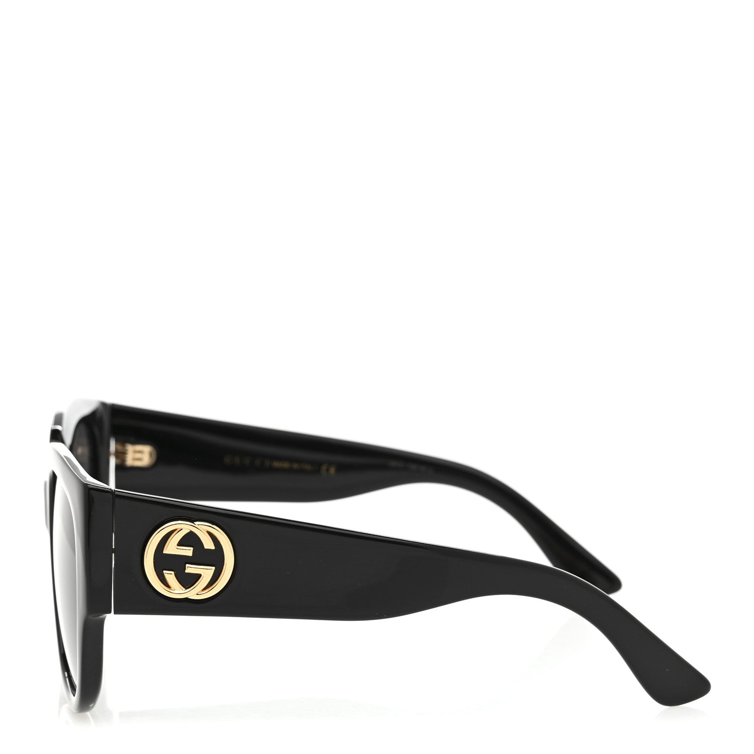 Acetate Square Frame Sunglasses GG0142SA Black