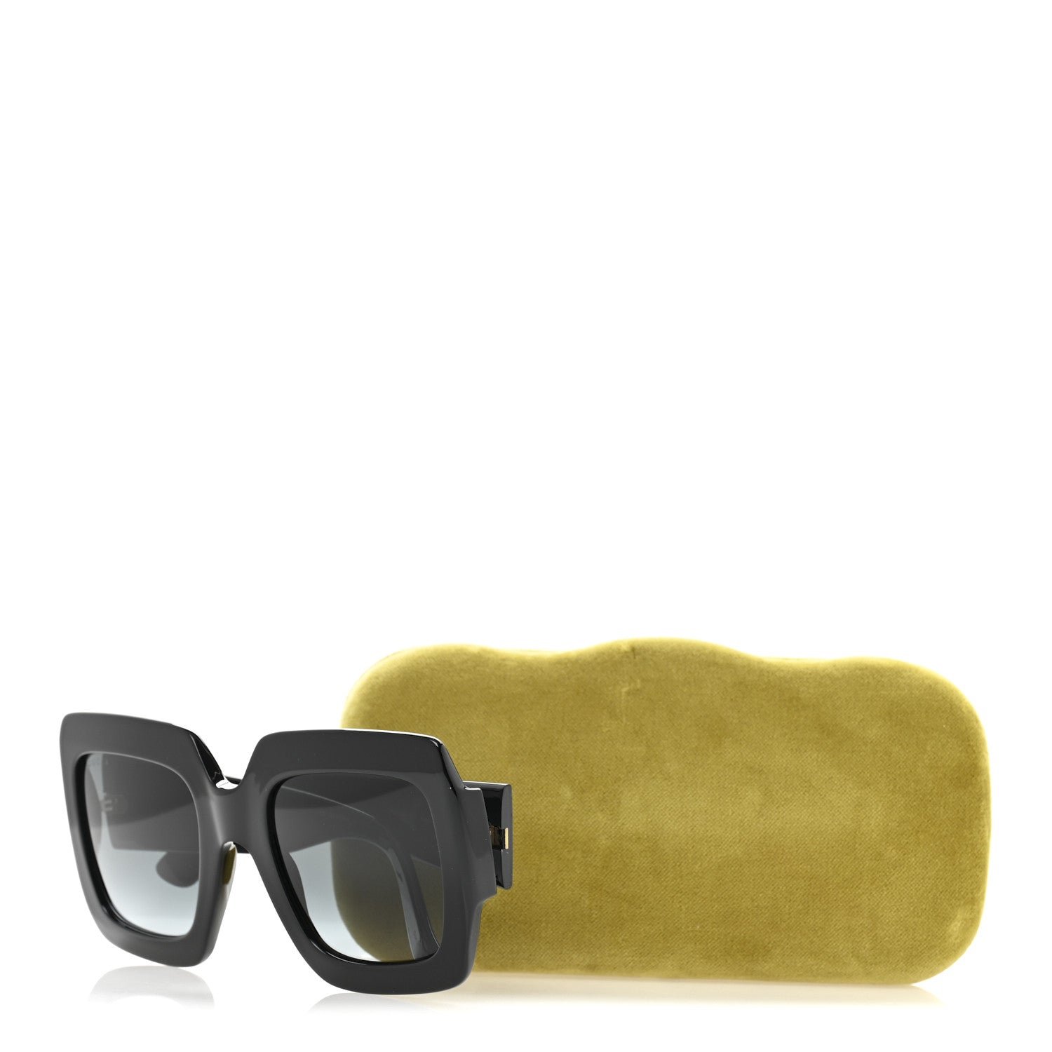 Acetate Square Frame Sunglasses GG0053SN Black