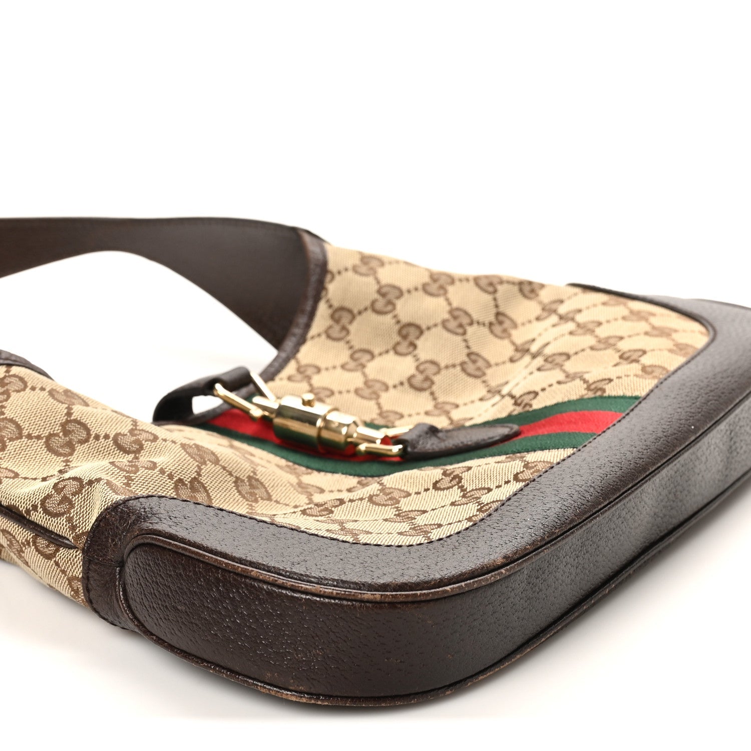 Monogram Web Jackie O Hobo Dark Brown
