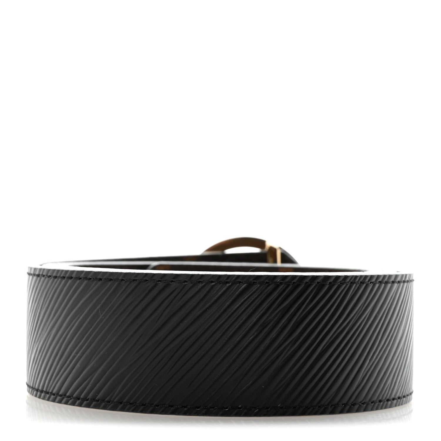Monogram Epi 35mm LV Circle Reversible Belt 80 32 Black