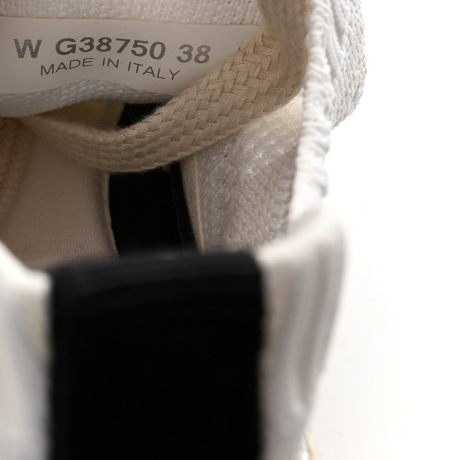 Mesh Suede Fabric Womens CC Sneakers 38 White Ivory Light Beige