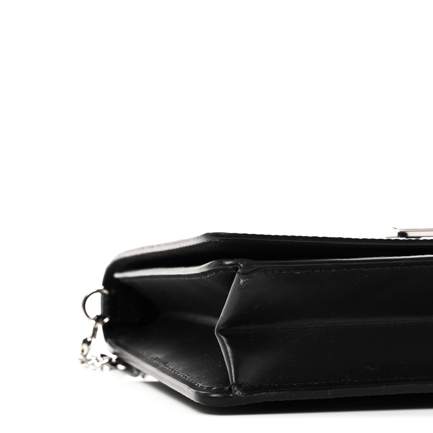 Epi Twist Belt Chain Wallet Black