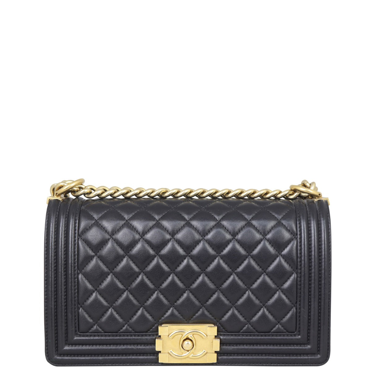 Chanel Boy Old Medium | Gold Hardware