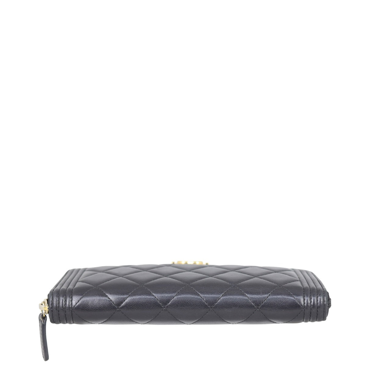 Chanel Boy Long Zipped Wallet | Black