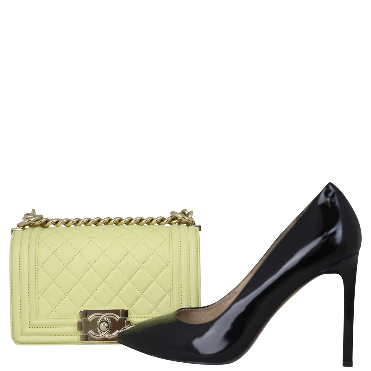 Chanel Boy Small | Pale yellow