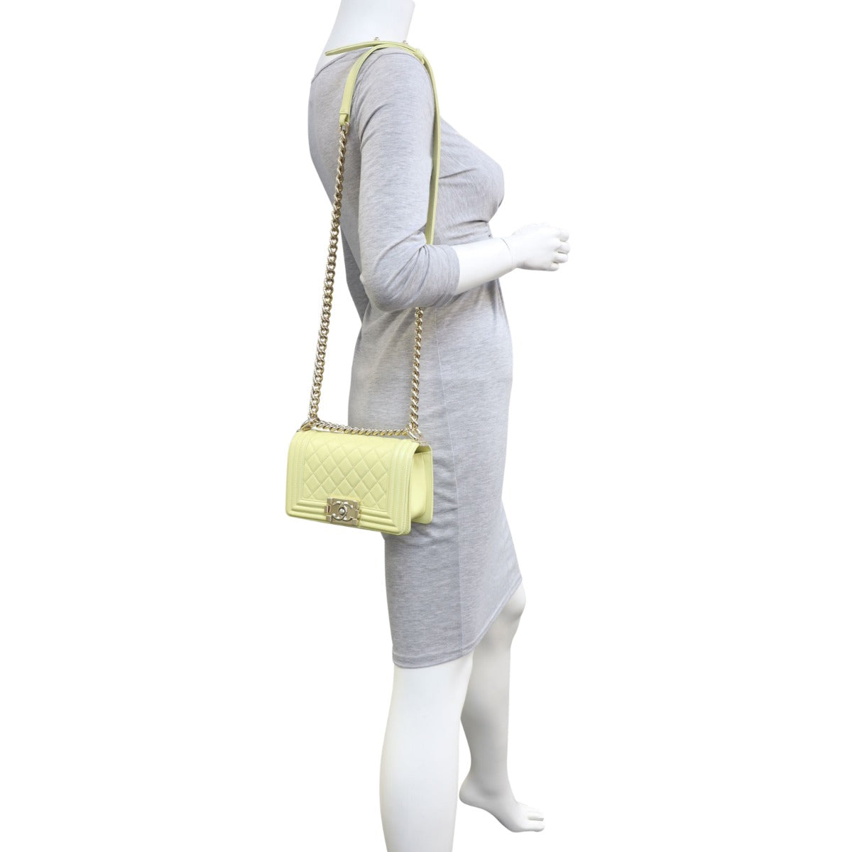 Chanel Boy Small | Pale yellow