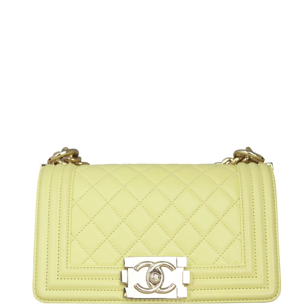 Chanel Boy Small | Pale yellow