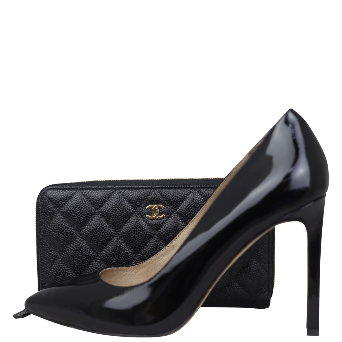 Chanel Classic Long Zipped Wallet | Gold Hardware