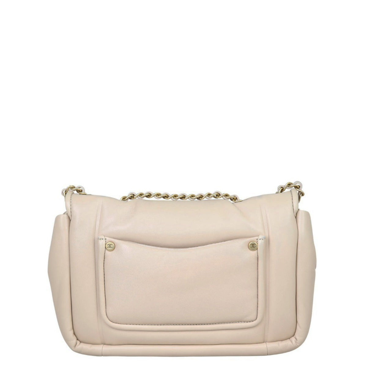 Chanel Vintage Puffy Flap Bag Medium | Beige