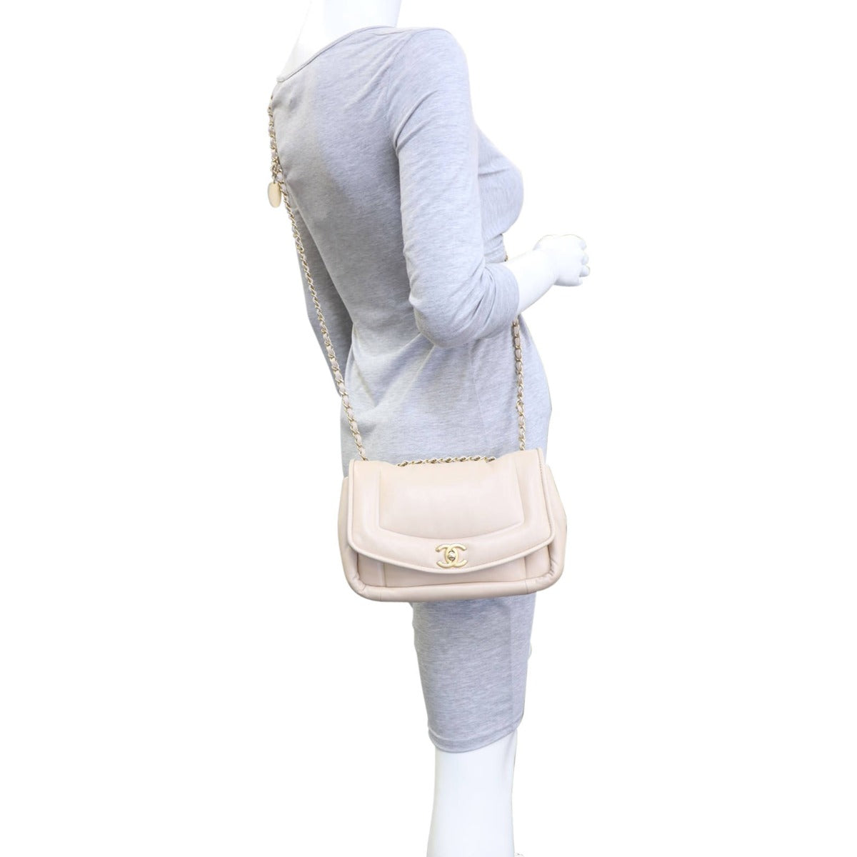 Chanel Vintage Puffy Flap Bag Medium | Beige
