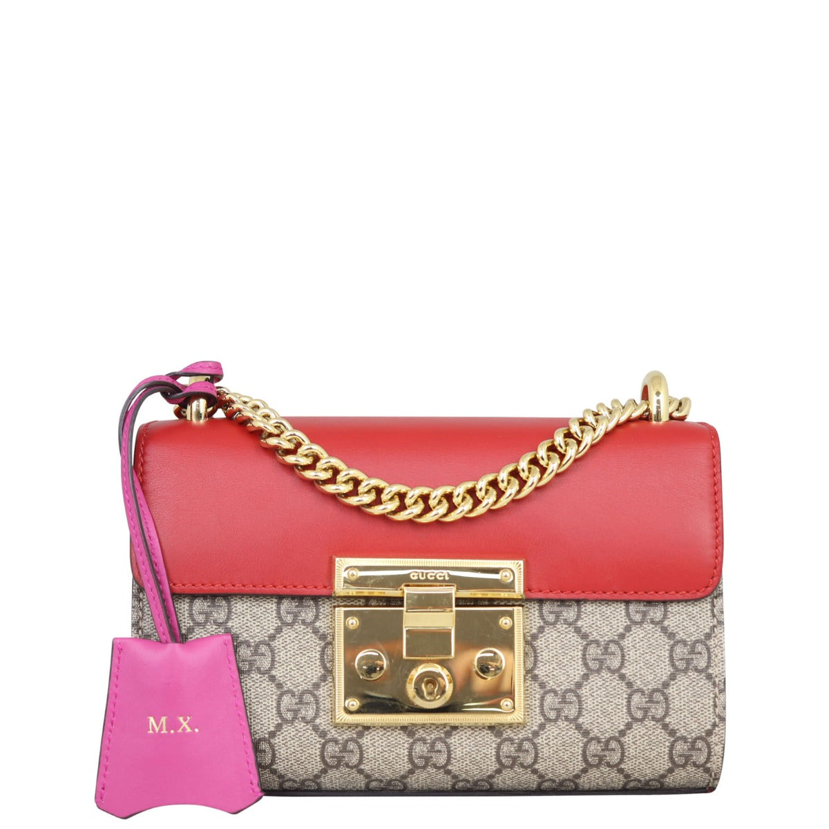 Gucci GG Supreme Padlock Small Shoulder Bag