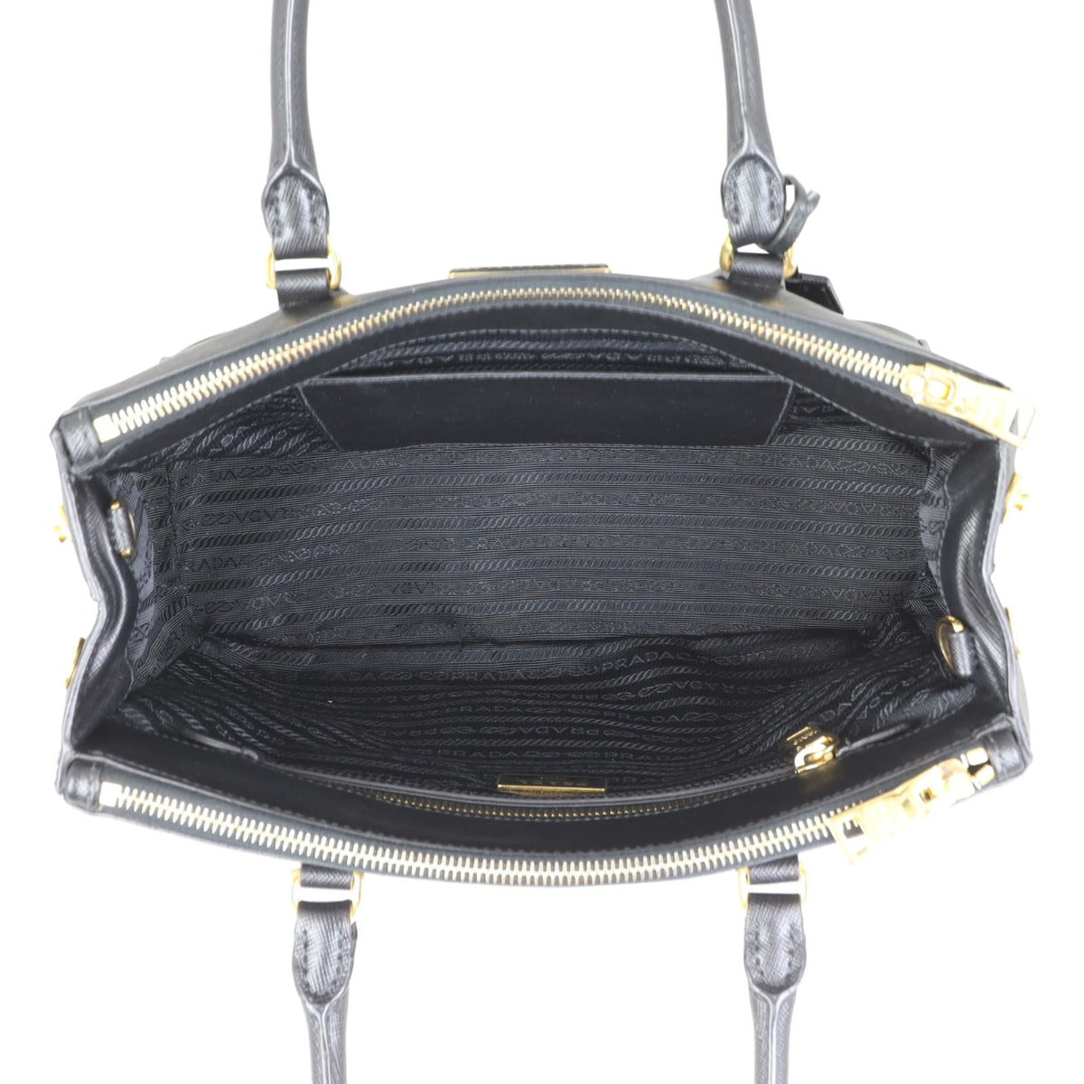 Prada Saffiano Galleria Double Zip Tote Small