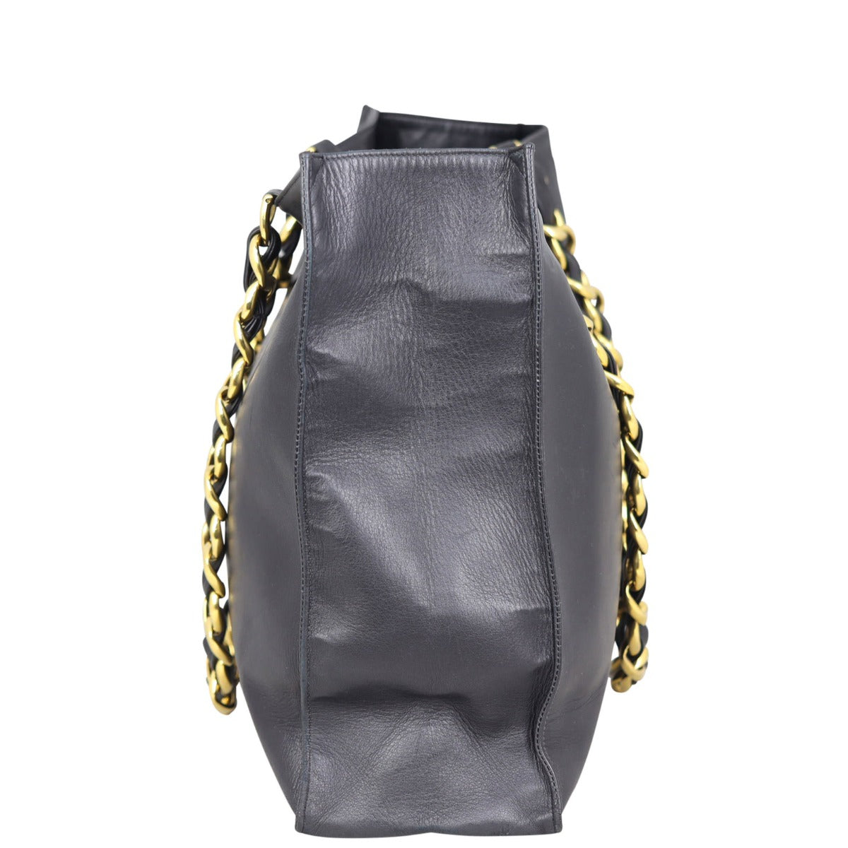 Chanel Vintage CC Jumbo XL Chain Shoulder Bag | Black