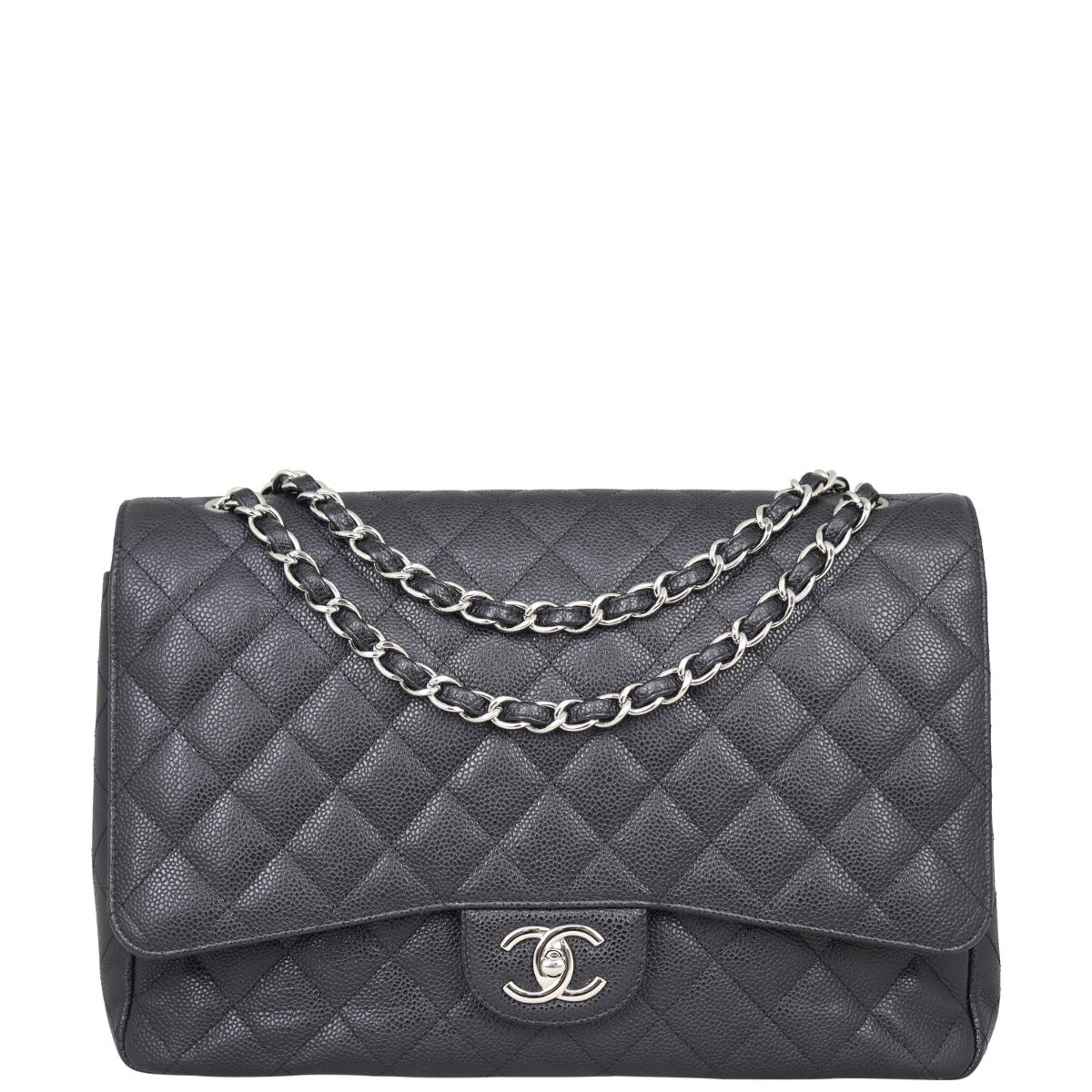 Chanel Classic Double Flap Maxi | Black SHW