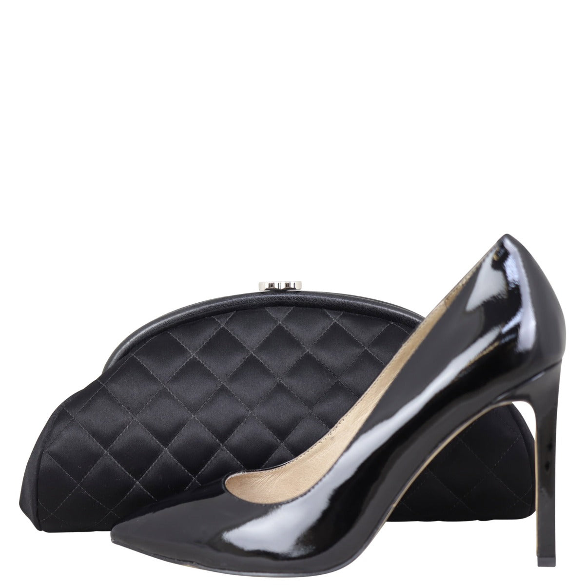 Chanel Satin Timeless Kisslock Clutch