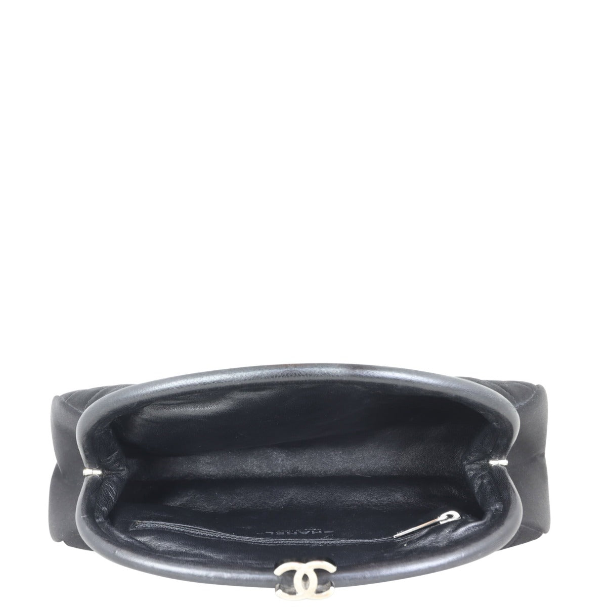 Chanel Satin Timeless Kisslock Clutch