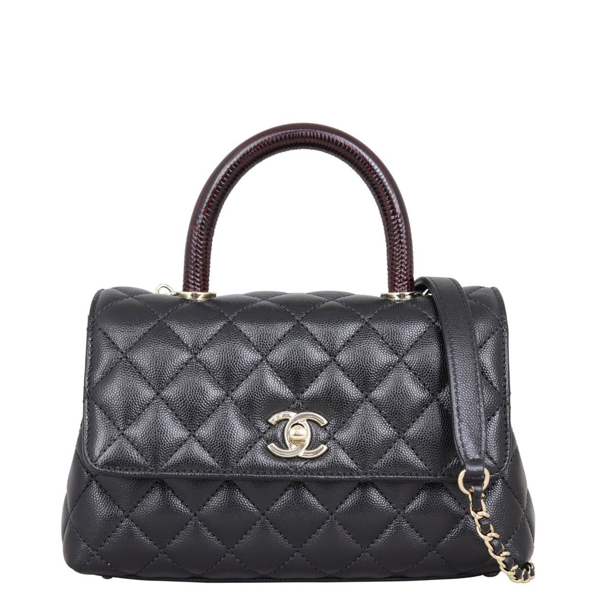 Chanel Coco Top Handle Mini Bag | Black