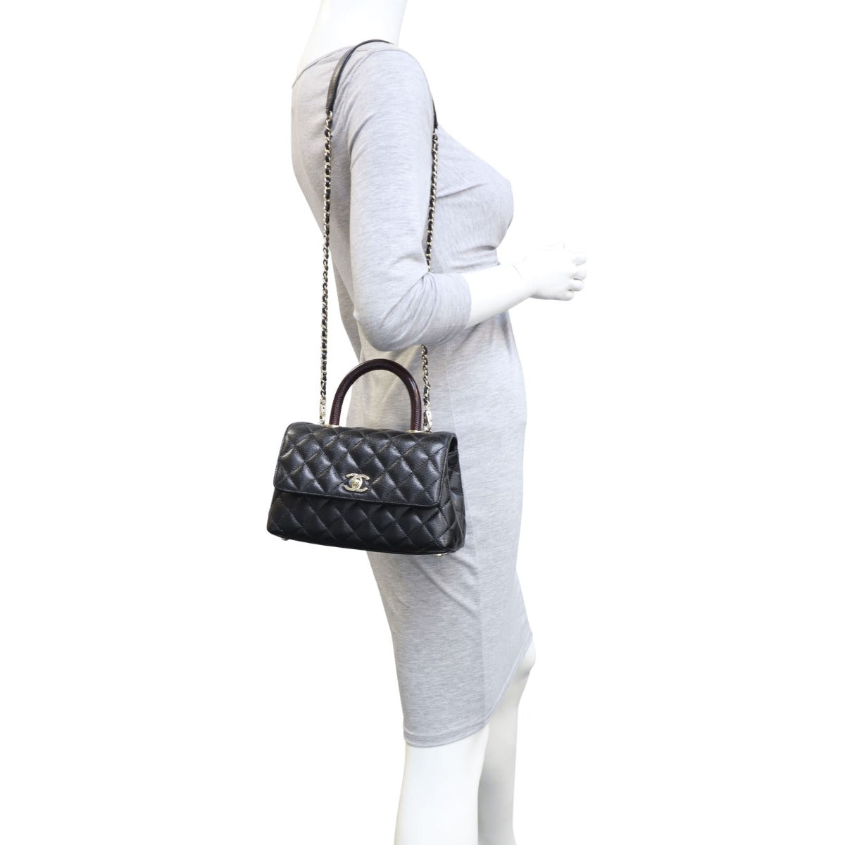 Chanel Coco Top Handle Mini Bag | Black
