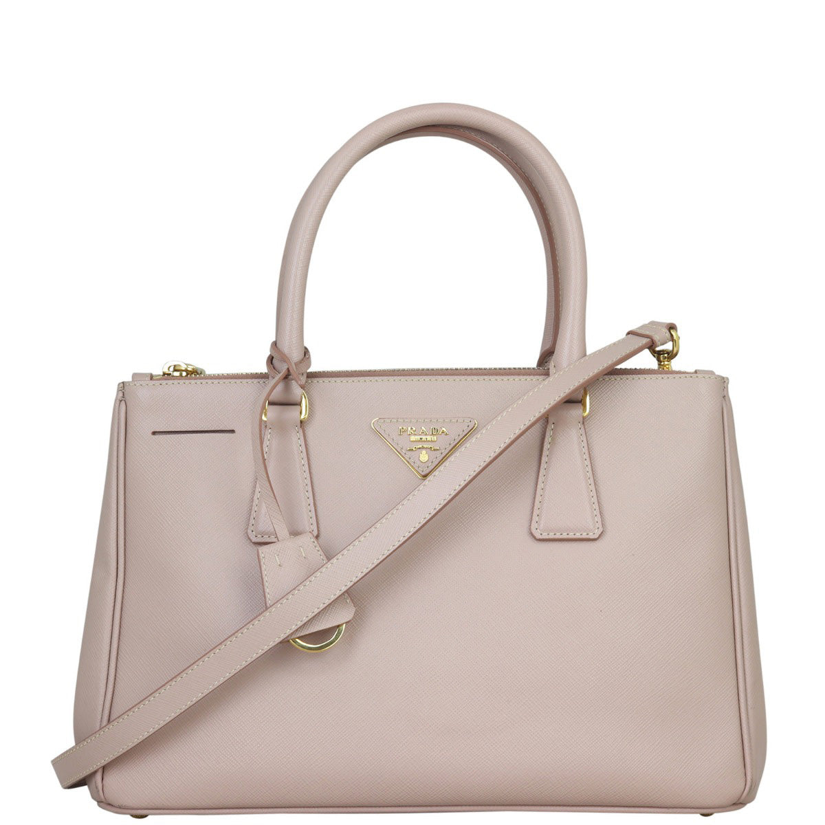 Prada Saffiano Lux Galleria Double Zip Tote Small