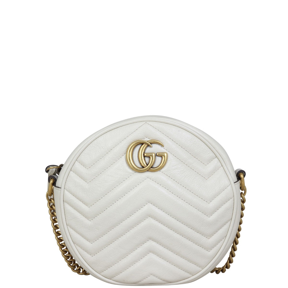 Gucci GG Marmont Round Chain Shoulder Bag