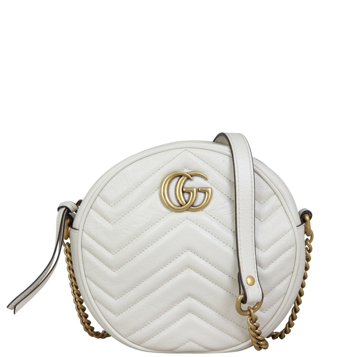 Gucci GG Marmont Round Chain Shoulder Bag