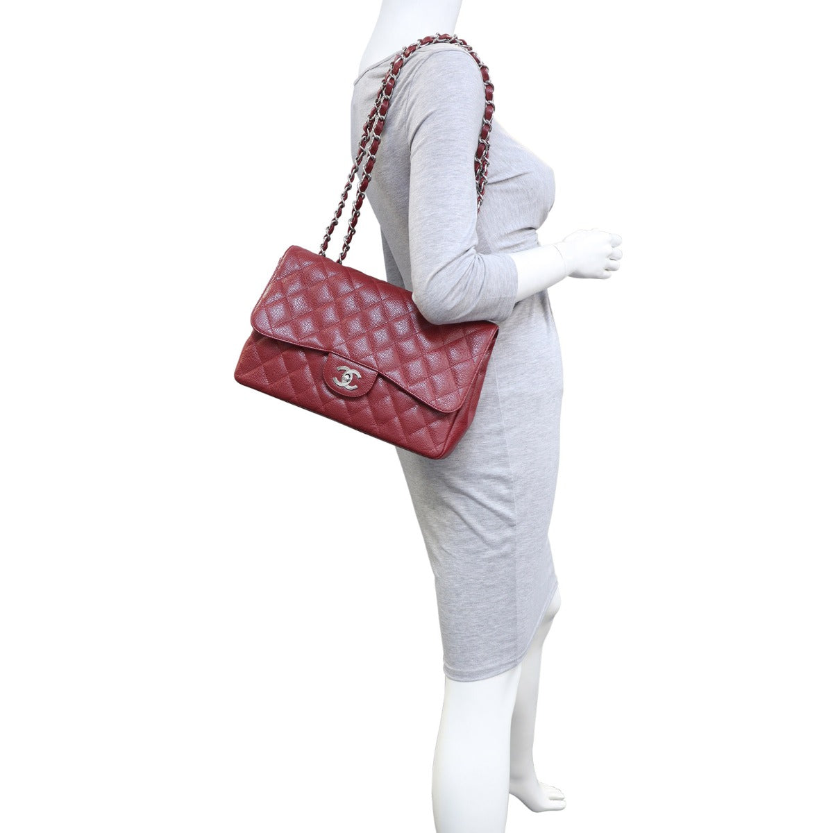 Chanel Classic Single Flap Jumbo | Burgundy