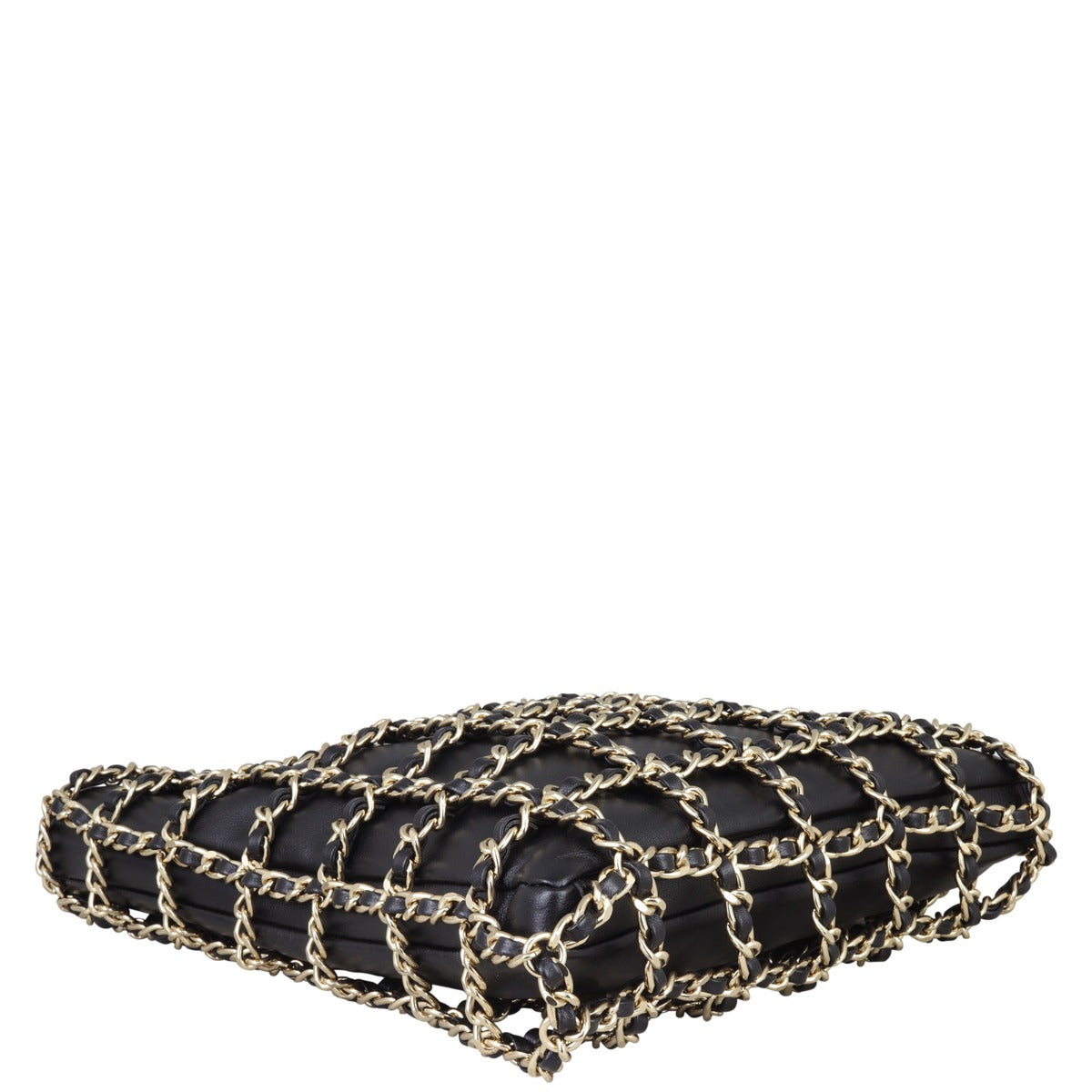 Chanel Lambskin Chain Net Shoulder Bag