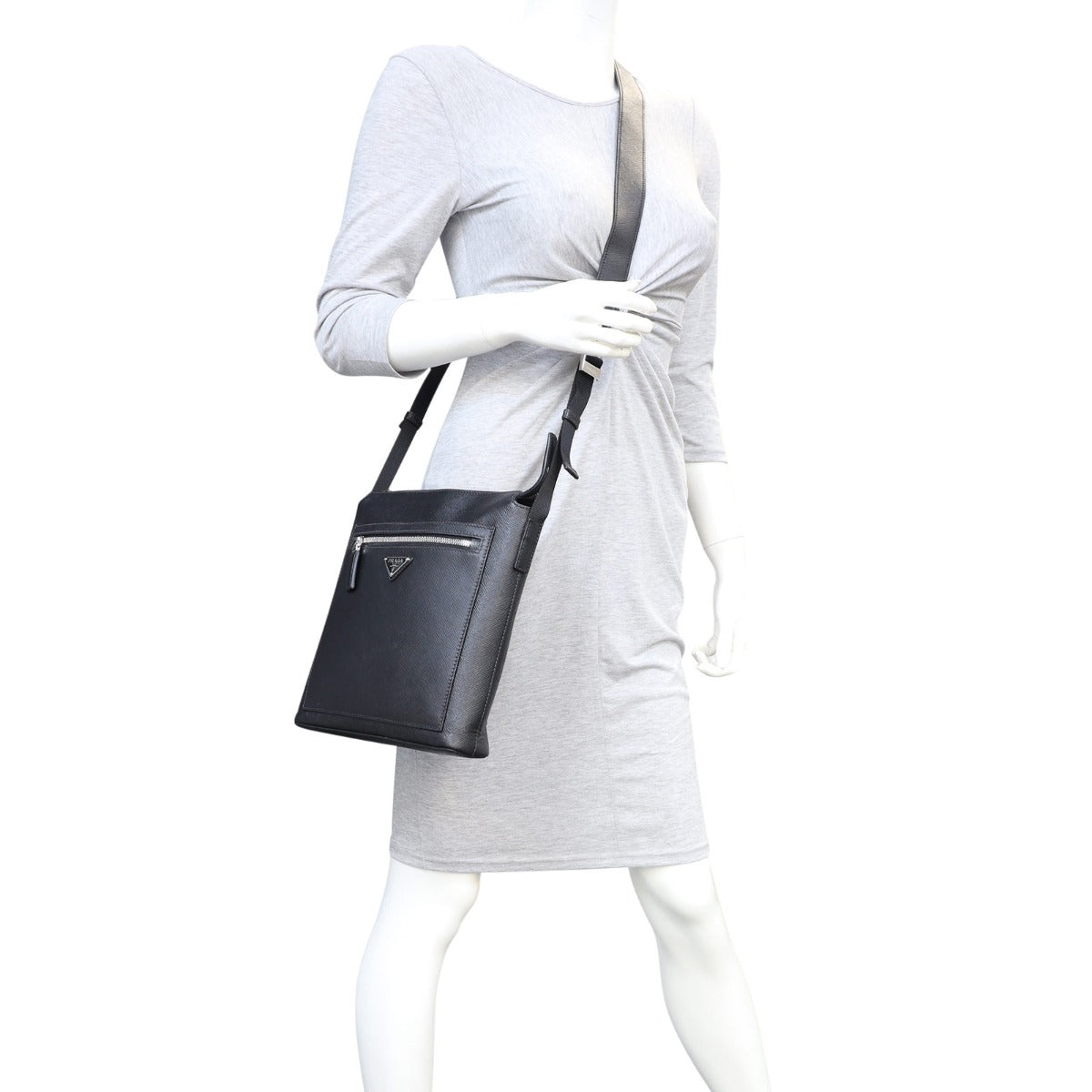 Prada Saffiano Crossbody Messenger Bag