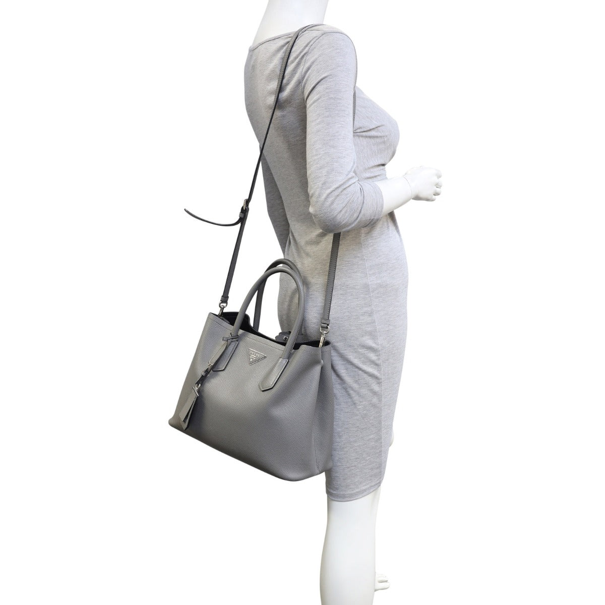 Prada Saffiano Cuir Double Bag Small