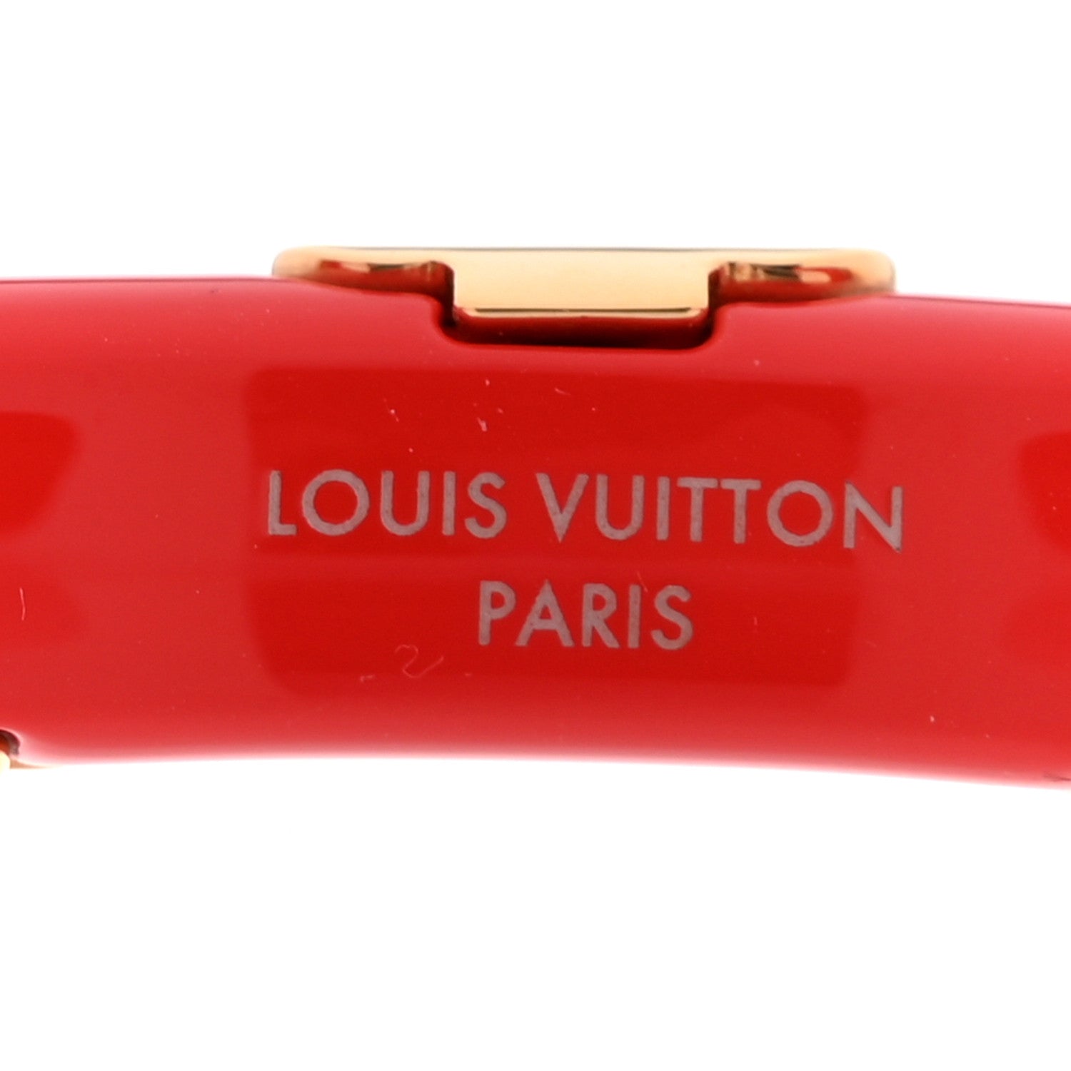 Resin Daily Monogram Bracelet S Red