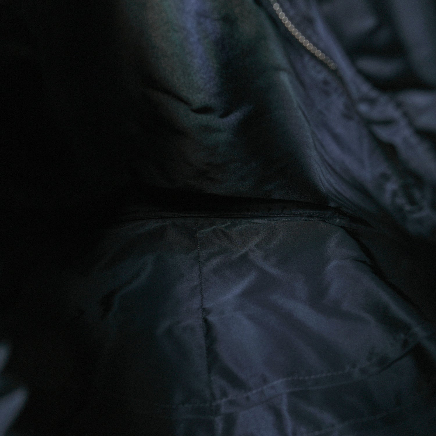 Calfskin Nylon V Line Pulse Backpack Navy