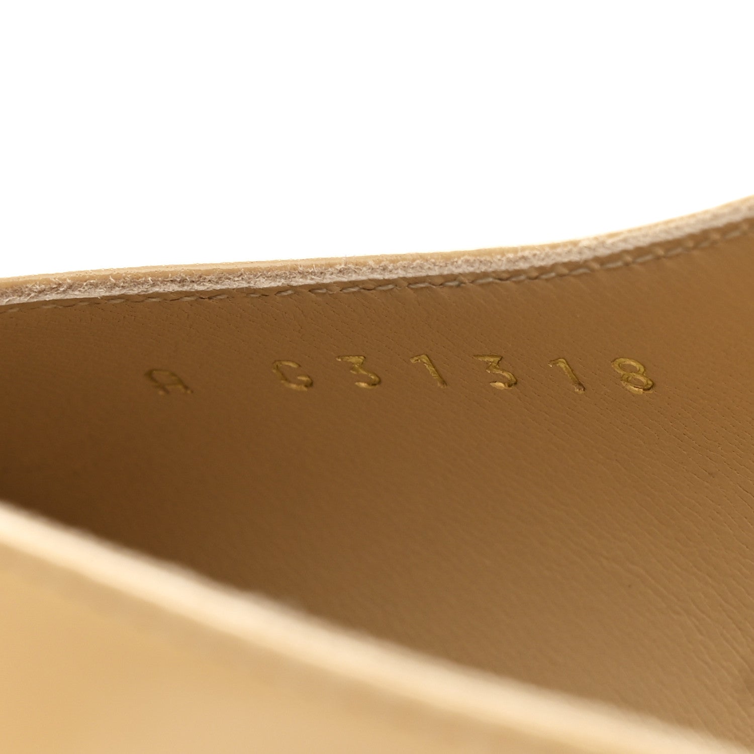 Goatskin Grosgrain Cap Toe CC Slingback Pumps 40.5 Beige Black