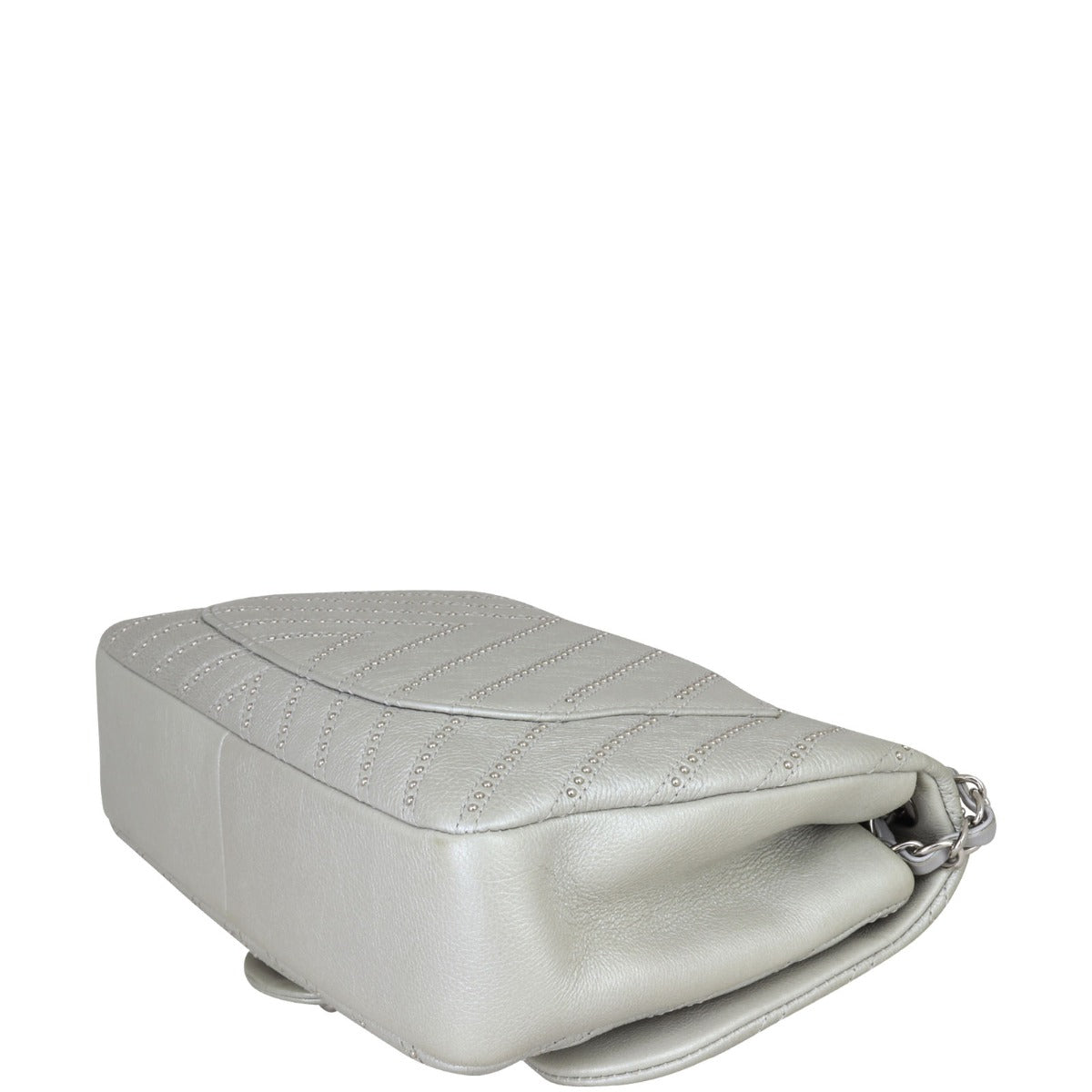 Chanel Stud Wars Chevron Flap Bag | Metallic Silver