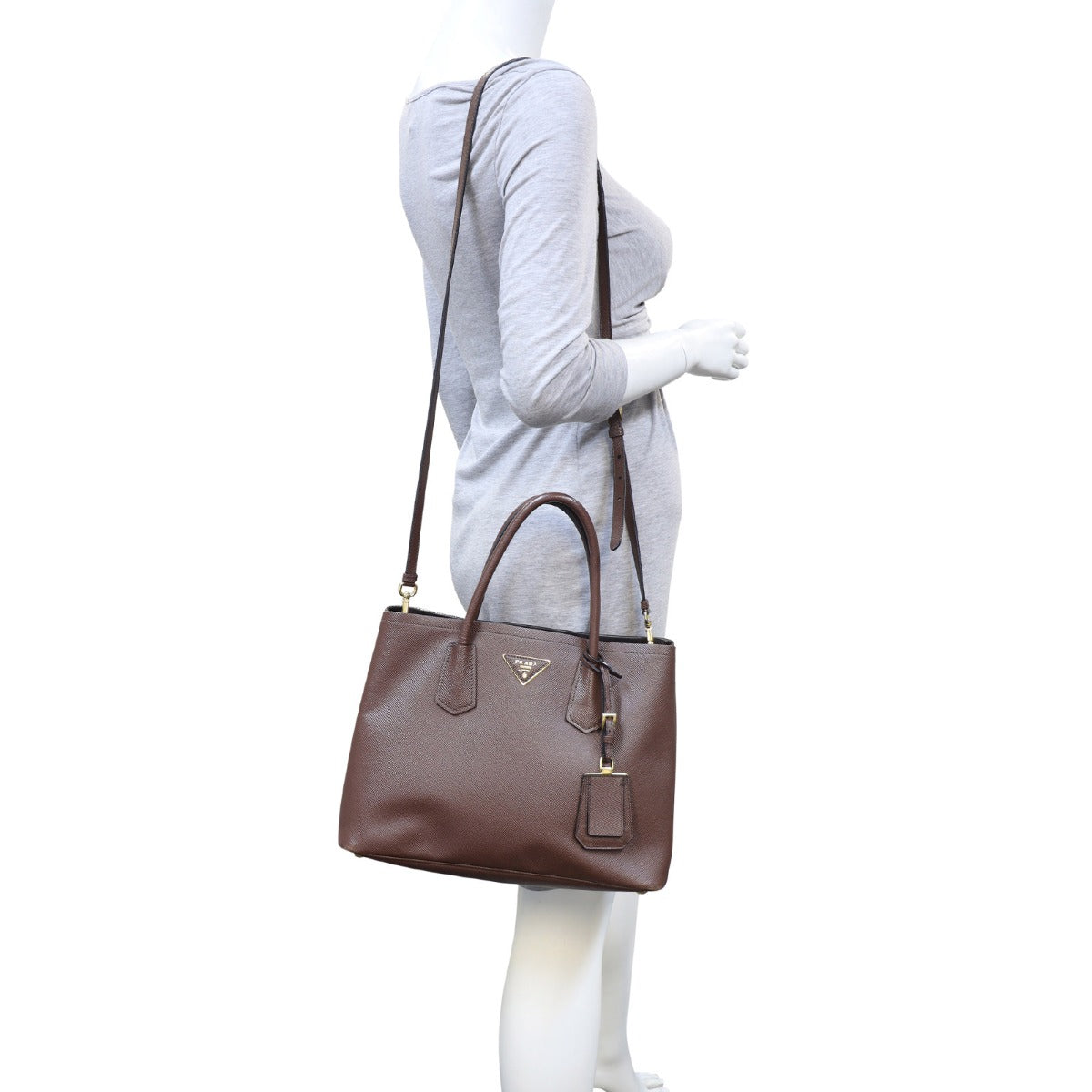 Prada Saffiano Cuir Double Bag Medium