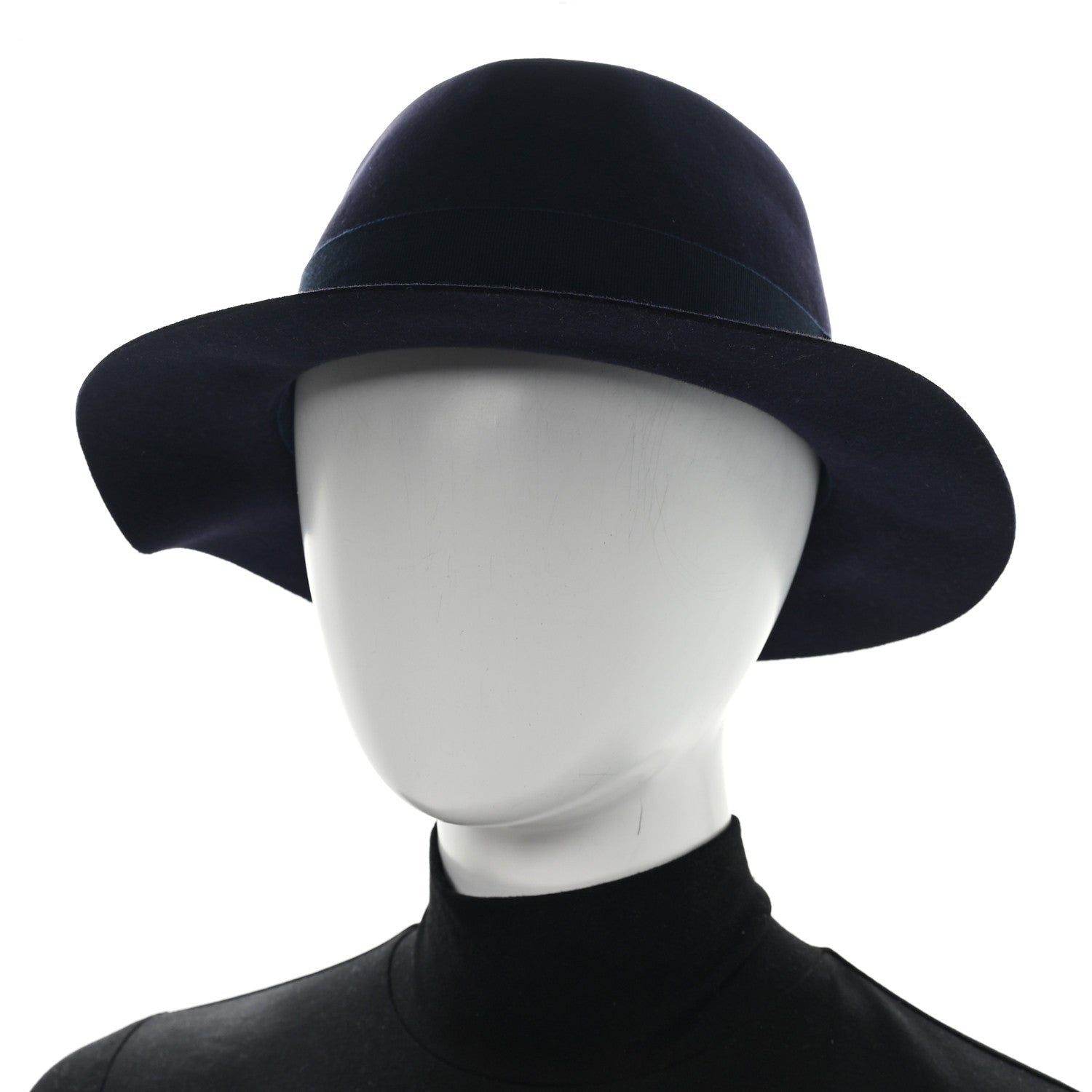 Felt Calfskin Balthazar Hat 59 Marine